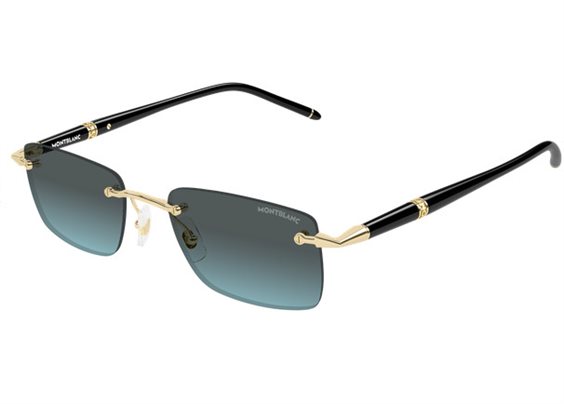 Gafas de sol Montblanc Hombre MB0344S010-GOLD-BLACK-BLUE54 - MB0344S010-GOLD-BLACK-BLUE54